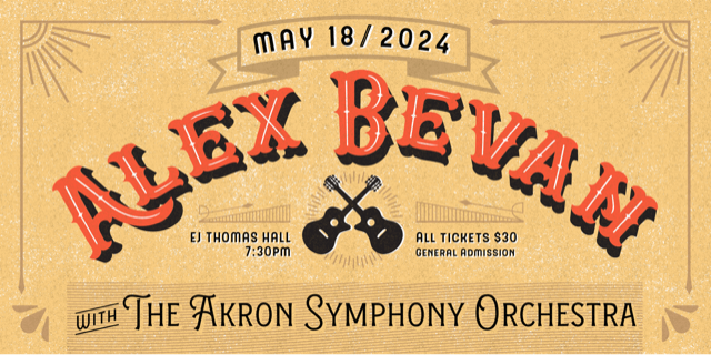 May 18: Alex Bevan with the Akron Symphony